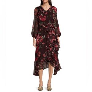 Alex Marie Birdie chiffon floral dress